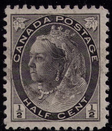 Canada  #   74  Used  black  VF CDS