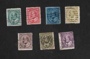 CANADA USED SET KING EDWARD VII STAMPS SCOTT # 89 - 95