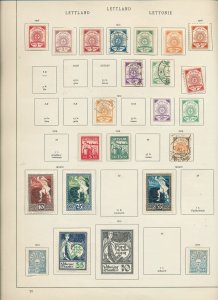 Estonia Latvia Early M&U on Pages(Appx 60 Items) (Ac 1537