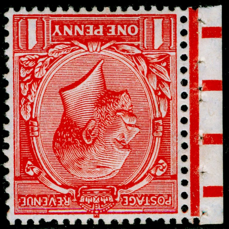 SG358Wi, 1d vermilion, LH MINT. WMK INVERTED