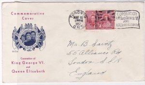 Canada 1957 Toronto Cancel Royal Commemorative Stamps Cover ref R 18112