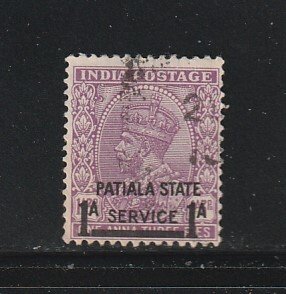 Patiala O58 U Overprint