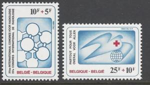 Belgium 1981 Red Cross VF MNH (B1003-4)