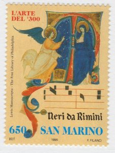 1995 San Marino Neri of Rimini Art and Literature Exn. MNH** Stamp A19P16F723-