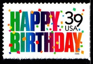 #4079 Happy Birthday  - MNH