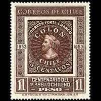 CHILE 1953 - Scott# 276 Stamp Cent. Set of 1 LH