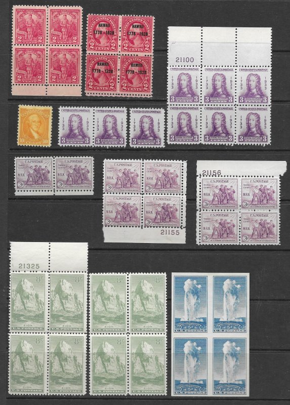 US 643,47,747,760 and more MNH and MH. see desc. 2020 CV $142.20