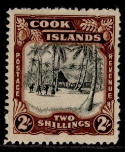 COOK ISLANDS GVI SG144, 2s black & red-brown, M MINT. Cat £38.
