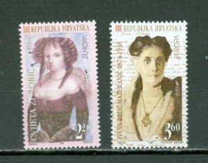 CROATIA 1996 EUROPA  WOMEN #292-293...SET...MNH...$3.50