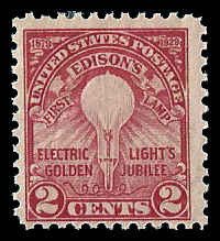 PCBstamps   US # 654 2c Edison, Flat, perf. 11, MNH, (4)