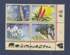 UN - UNITED NATIONS Geneva - Scott 513-516  - MNH - Flowers - 2010