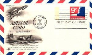 #UXC10 Airmail Eagle Postcard – Artcraft Cachet 23SC