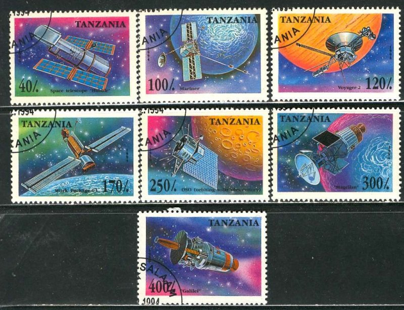 Tanzania 1995: Sc. # 1319-1325; O/Used CTO Cpl. Set