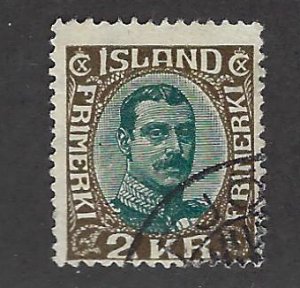 Iceland SC#127 Used Fine $35.00...Worth a Close Look!