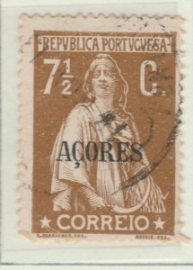 Portugal AZORES 1912-13 71⁄2c Perf 15x14 Used P. Porcelain A8P1F17-