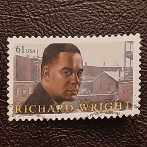 US Scott # 4386; used 61c R. Wright from 2009; VF centering; off paper