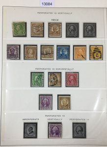 MOMEN: US STAMPS  1923-1932 USED COLLECTION LOT #13084