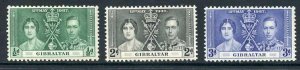 Gibraltar SG118/20 1937 Coronation M/M Cat 5.75 (5) 