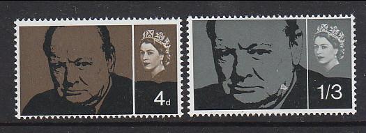 Great Britain 1965 Sc 420-1 Churchill MNH