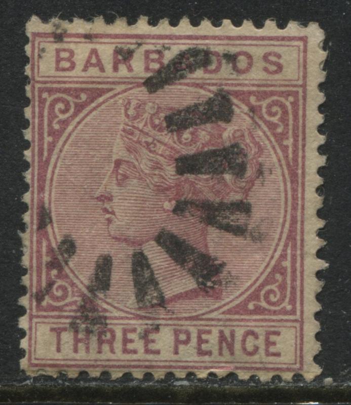 Barbados 1882 3d magenta used