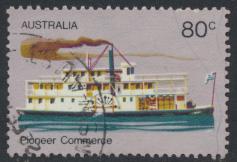 Australia  Sc# 538  Pioneer Life Padde Steamer  Used 