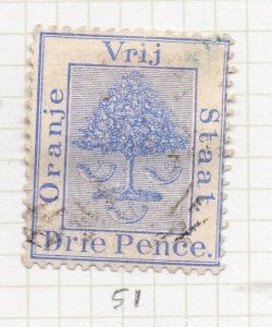 Orange Free State 1883 QV Early Issue Fine Used 3d. NW-207562