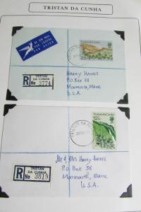 Tristan Da Cunha Cover Collection Rare Markings