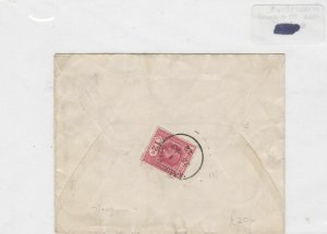 mauritis to england 1922 stamps Cover Ref 8847