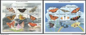 Burkina Faso Fauna Butterflies Les Papillons Du Monde !!! 2Kb ** Nw0608+Pk279