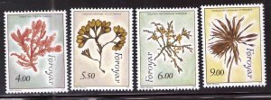 FAROE ISLANDS Scott 296-299 MNH** 1996 Seaweed set CV $6.85