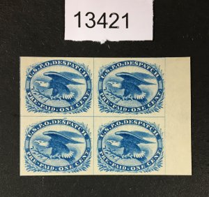 MOMEN: US STAMPS  # LO5 UNUSED NO GUM XF BLOCK $125 LOT #13421