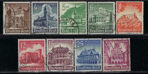Germany Reich Scott # B177 - B185, used, cpl. set