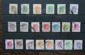 Hong Kong 1938 - 1952 values to $10 Used Cat £155+ 