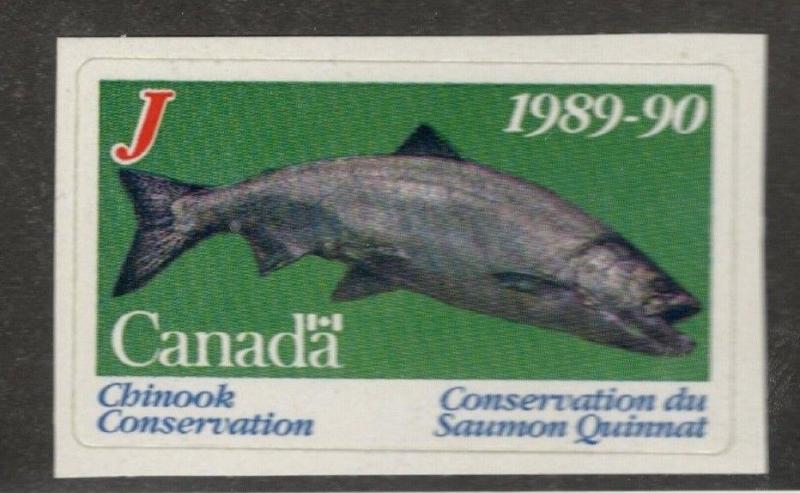 1989-90 Canada  British Columbia Chinook Conservation Stamp  