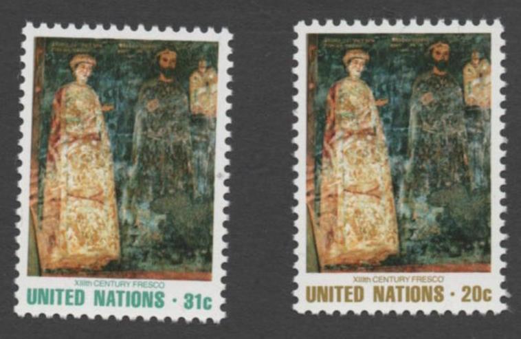 SCOTT 346-347  singles   MNH UN New York 1981