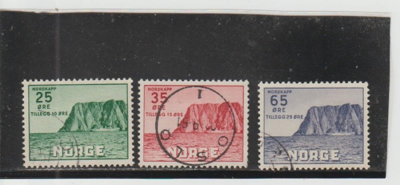 Norway  Scott#  B59-B61  Used  (1957 North Cape)