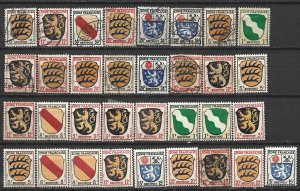 COLLECTION LOT 7876 GERMANY 33 FRENCH OCCUPATION STAMPS 1945+ CLEARANCE
