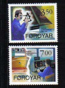 Faroe Islands  #268-269  MNH   1994 Nautical school Torshavn