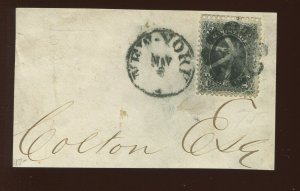 69 Washington Used Stamp on Small Piece with Fancy Cancel (Stock By 1179)