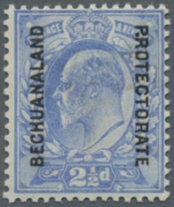 MOMEN: BECHUANALAND SG #69a STOP AFTER P 1904 MINT OG LH £1,000 LOT #63917