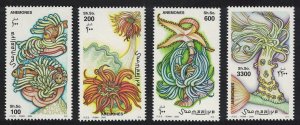 Somalia Coelenterates Anemones Cnidarias Sea Fauna 2000 MNH MI#798-801