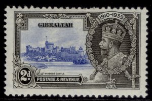 GIBRALTAR GV SG114, 2d ultramarine & grey-black, M MINT.