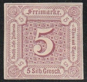 Thurn & Taxis #13 Mint Hinged Single Stamp