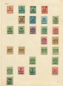 GERMANY Reich 1922 Inflation M&U Collection(140+Items) (W 859