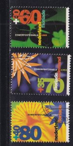 Netherlands  #B662-B664  cancelled  1992  plants and flowers