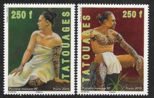 FRENCH POLYNESIA SC# 1020-21 FVF/MNH  2010