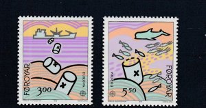 Faroe Islands  Scott#  143-144  MNH  (1986 Europa)