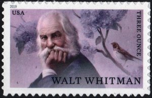 NEW ISSUE (85¢) Walt Whitman Single (2019) SA