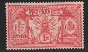 New Hebrides (British) Scott 18 MH* 1911 stamp