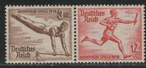 Germany Scott # B82, B86, mint nh, se-tenant, Mi# W107